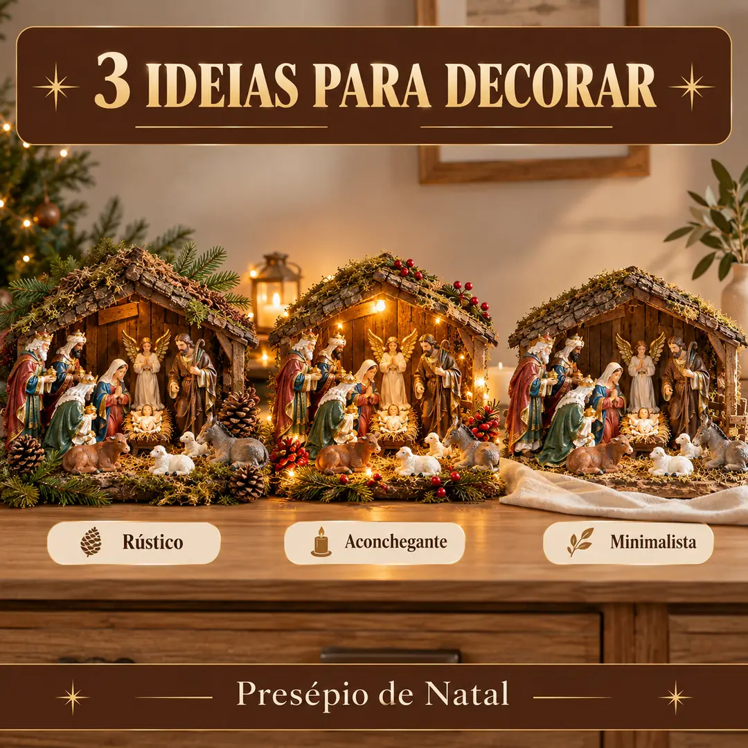 Kit Presépio de Natal para Imprimir, Recortar e Montar — imagem 1